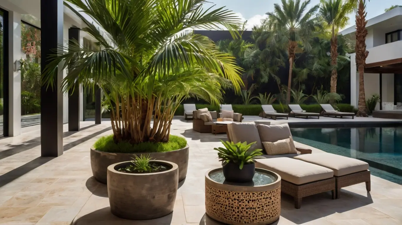 small palm trees for patios