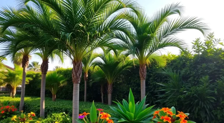 low-maintenance small palm trees